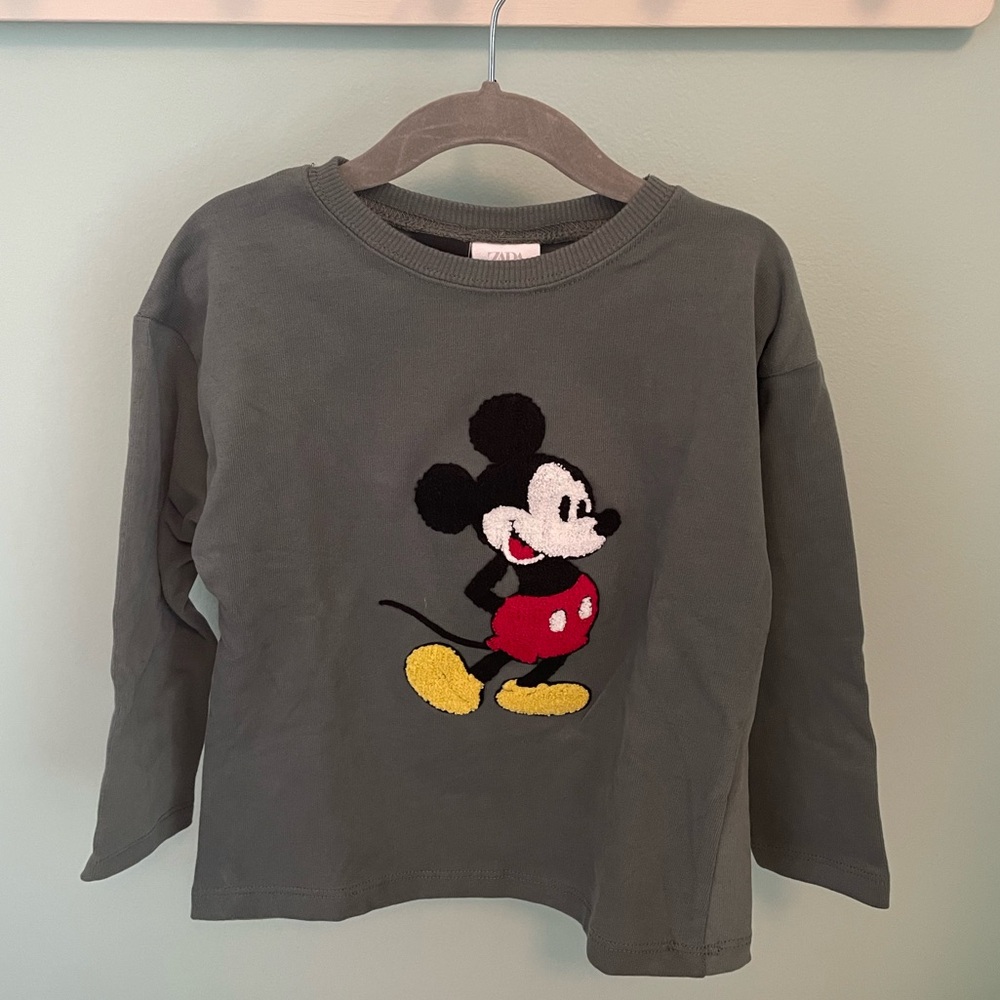 ZARA MICKEY MOUSE DISNEY RUFFLED SHIRT - Picture 4 of 10